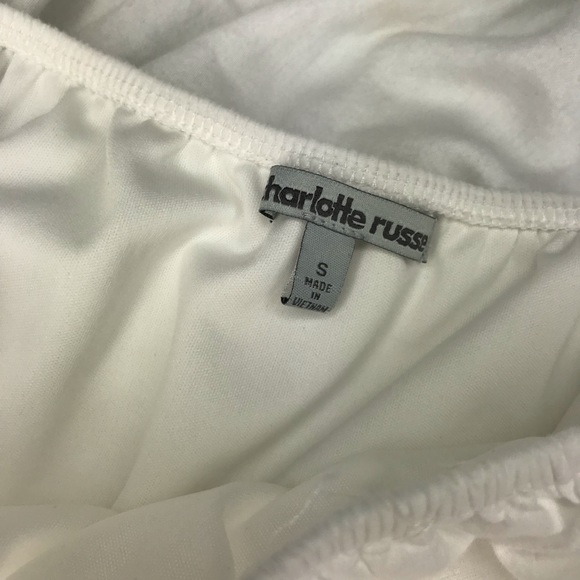 Charlotte Russe Off The Shoulder Crop Top - Picture 2 of 2